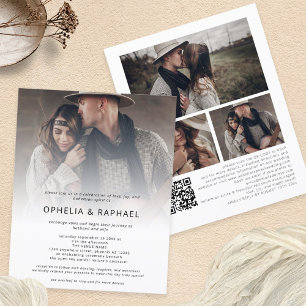 PAPPRA 4 foton - lägg över QR-koden Bohemian Bröll Flygblad