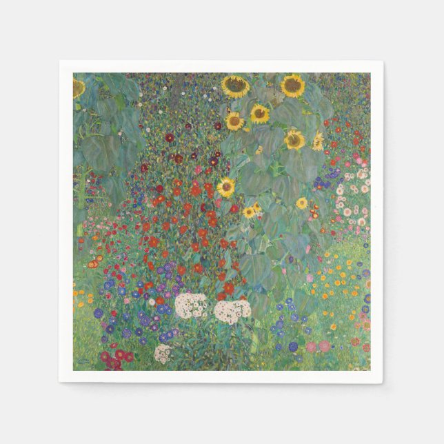 PAPPRA APKINER : GUSTAV KLIMT : FARM GARDEN PAPPERSSERVETT (Framsidan)