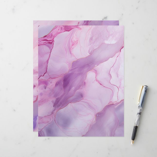 Pappra bakgrunder för rosa och Lila av Marble Scra (Fram/Back In Situ)
