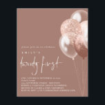 PAPPRA ballonger Ro Guld 21:a Party Inbjudan Flygblad<br><div class="desc">Pappra ballonger Ro Guld 21:a Party Inbjudan. Ett PAPPERT alternativ (inte kort) med underbart värde utan ENVELOPES på mindre storlek 4, 5 x 5, 6 tum och på budgetpris. (A6-standardkuvert är närmast storleka att passa). Contemporaryns elegans för era 21 första inbjudningar till högerna med ro guld och vita ballonger med...</div>