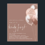 PAPPRA ballonger Ro Guld 21:a Party Inbjudan Flygblad<br><div class="desc">Pappra ballonger Ro Guld 21:a Party Inbjudan. Ett PAPPERT alternativ (inte kort) med underbart värde utan ENVELOPES på mindre storlek 4, 5 x 5, 6 tum och på budgetpris. (A6-standardkuvert är närmast storleka att passa). Contemporaryns elegans för era 21 första inbjudningar till högerna med ro guld och vita ballonger med...</div>