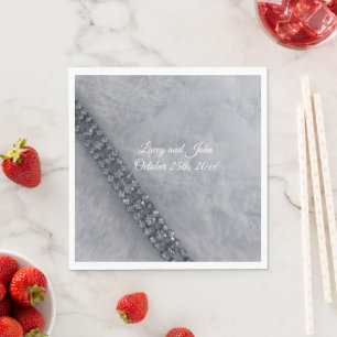 Pappra bläckhaltiga Päls-diamanter Pappersservett