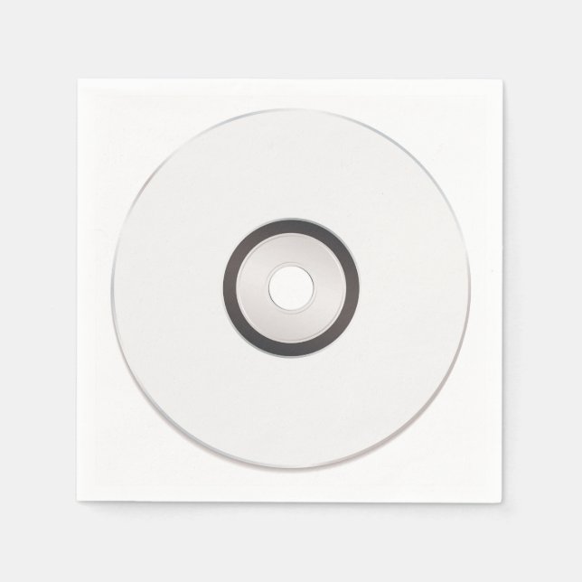 Pappra blanka CD-servetter Pappersservett (Framsidan)