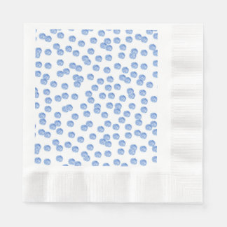 Pappra blöjblöjor av blå Polka dots Pappersservett