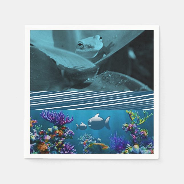 Pappra blöjgrodor pappersservett (Framsidan)