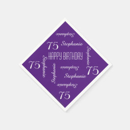 Pappra blöjor, 75:e Födelsedagsfest Upprepande Nam Pappersservett