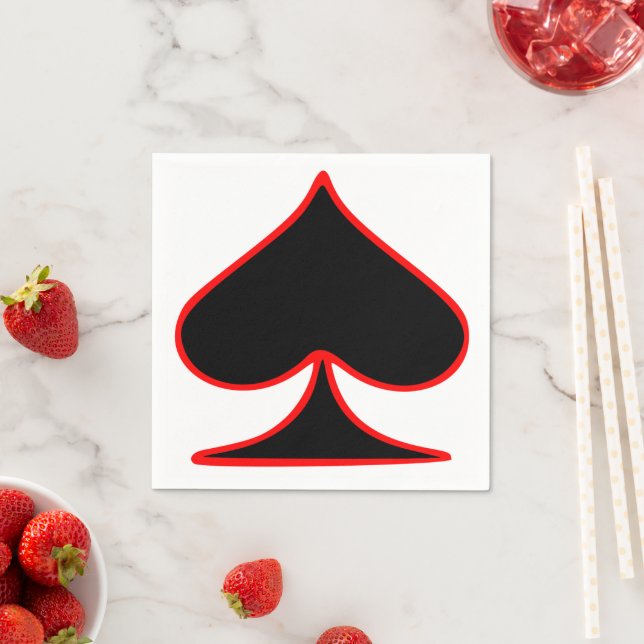 Pappra blöjor, Ace of Spades Napkins Pappersservett (Insitu)