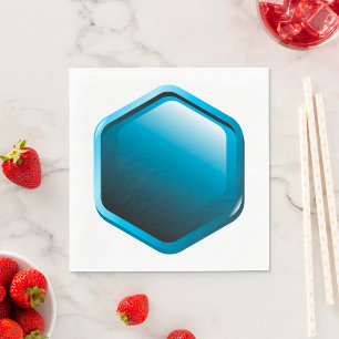 Pappra blöjor av blå hexagon pappersservett