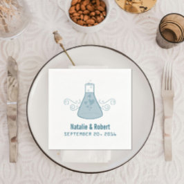 Pappra blöjor av blått kemiskt ursprung pappersservett