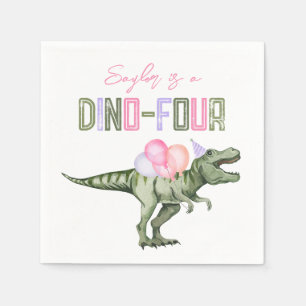 Pappra blöjor av dino-Four Party Pappersservett