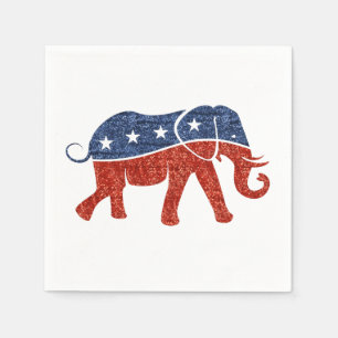 pappra blöjor av elefant från glitter pappersservett