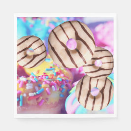 Pappra blöjor av färgat regnbåge pappersservett