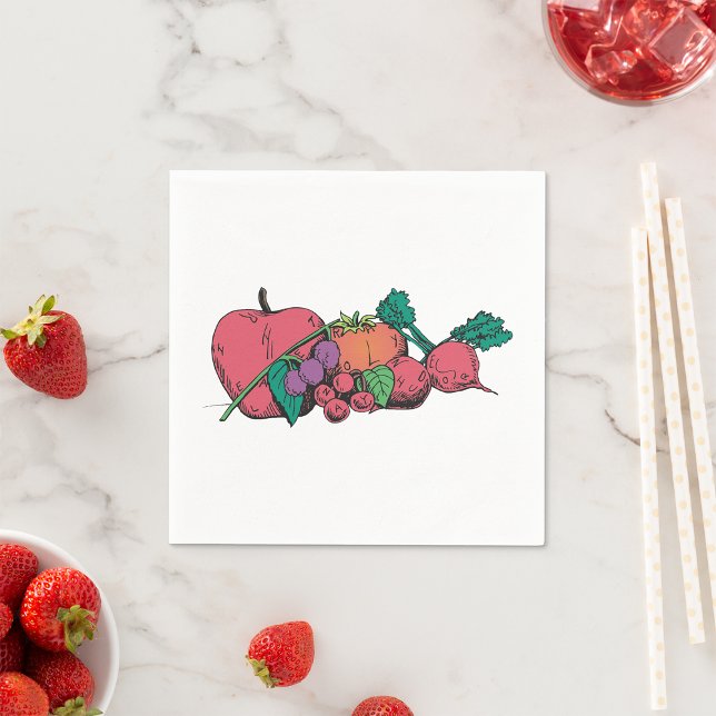 Pappra blöjor av färska grönsaker pappersservett (Skapare uppladdad)