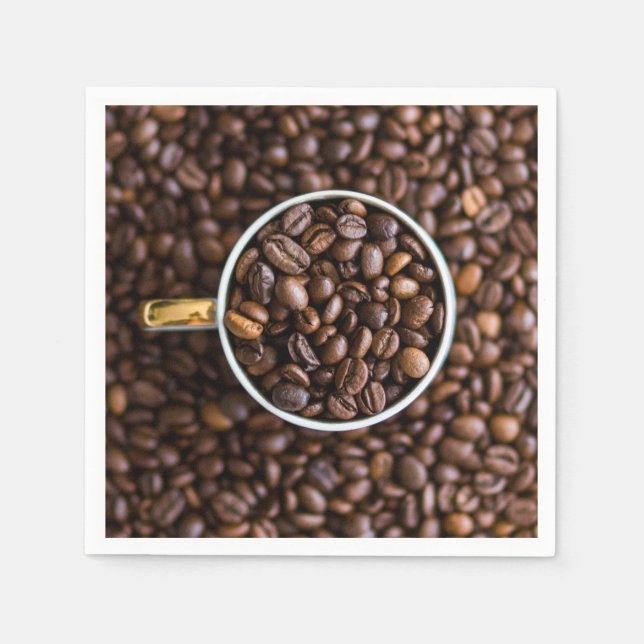Pappra blöjor av kaffebönor pappersservett (Framsidan)