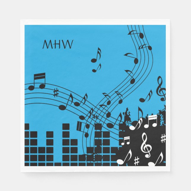 Pappra blöjor av Music Illustration anpassningsbar Pappersservett (Framsidan)