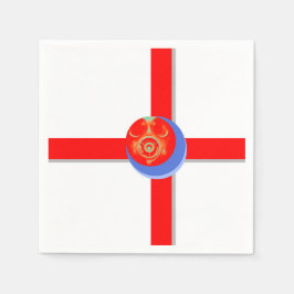 Pappra blöjor av röd gasmask pappersservett