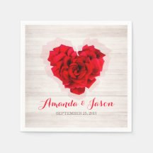 pappra blöjor av röd ros bröllop hhn01