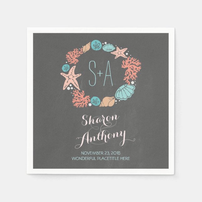 Pappra blöjor av romsk strupe Bröllop Pappersservett (Framsidan)