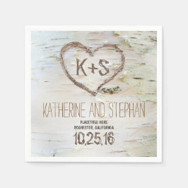 pappra blöjor av rustik land pappersservett