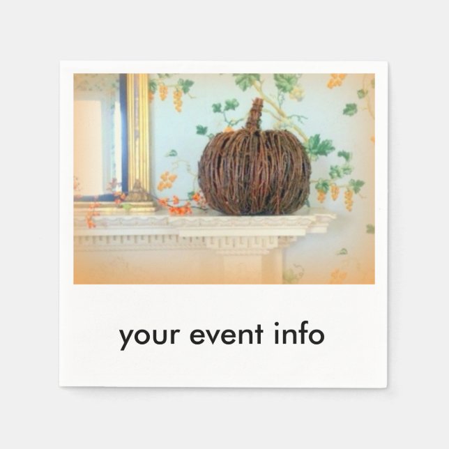 pappra blöjor av thanksgiving pappersservett (Framsidan)