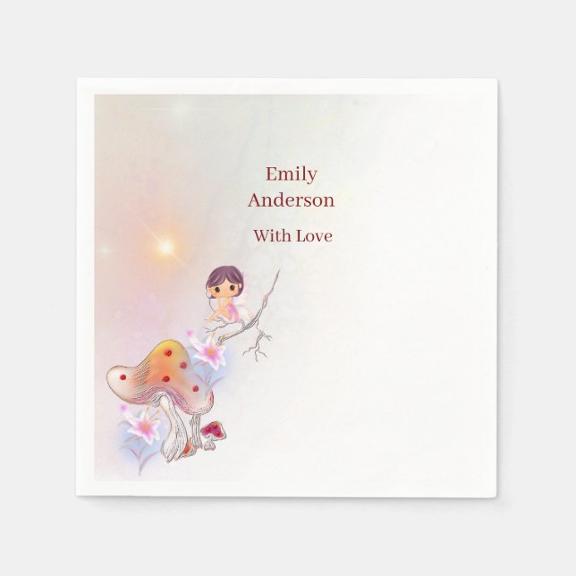 Pappra blöjor av vetemässigt 4e födelsedagen pappersservett (Framsidan)