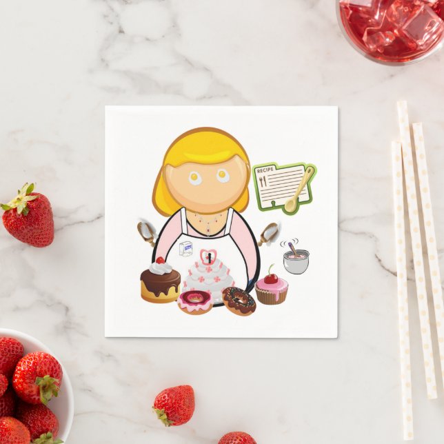 Pappra blöjor, bakverk, kakägg från bakverk pappersservett (Insitu)