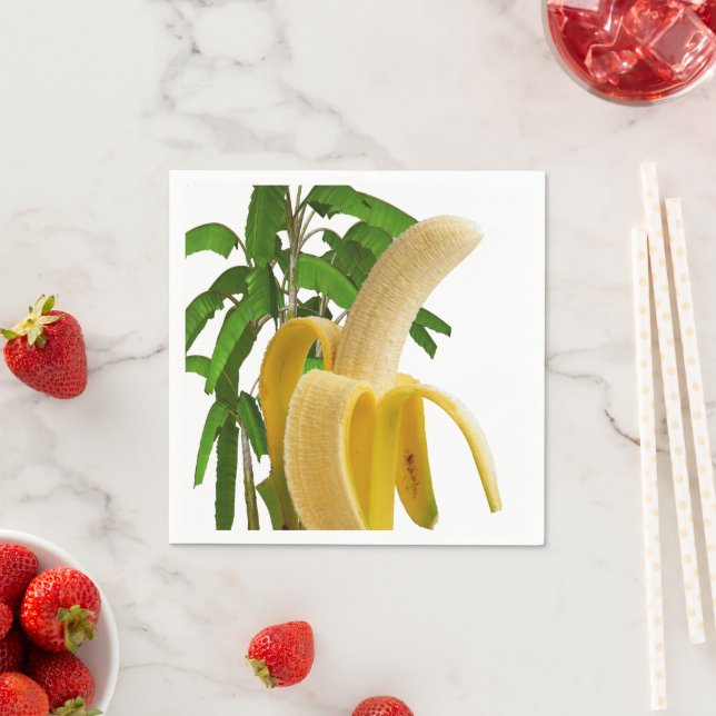 Pappra blöjor, Banana Träd Napkins Pappersservett (Insitu)