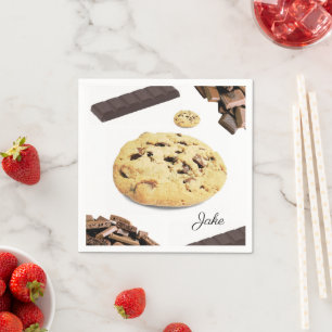 Pappra blöjor, choklad Chip-kakor Pappersservett