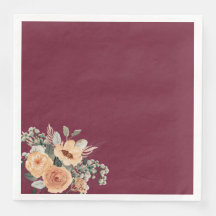 Pappra blöjor, Elegant blommigt burgundi