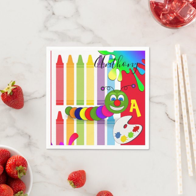 Pappra blöjor, färgfärg Mask Pappersservett (Insitu)