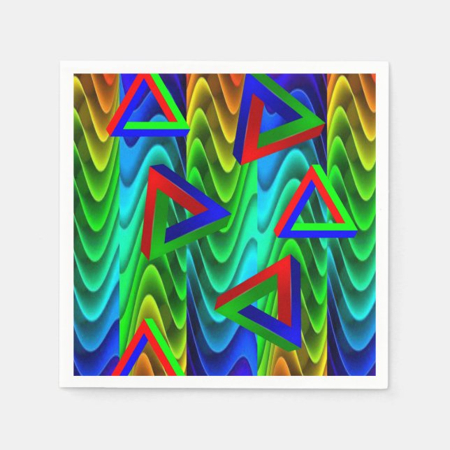 Pappra blöjor, färgstarka pappersservett (Framsidan)