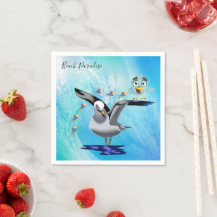 Pappra blöjor, fiskfåglarv i Fiskmås Pappersservett