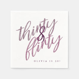 pappra blöjor för 30 och Vänd Födelsedagsfest Pappersservett