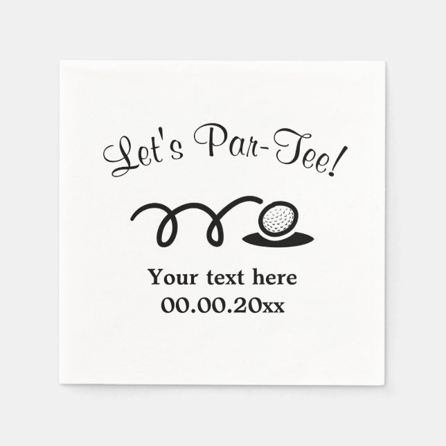 Pappra blöjor för bak party pappersservett (Framsidan)