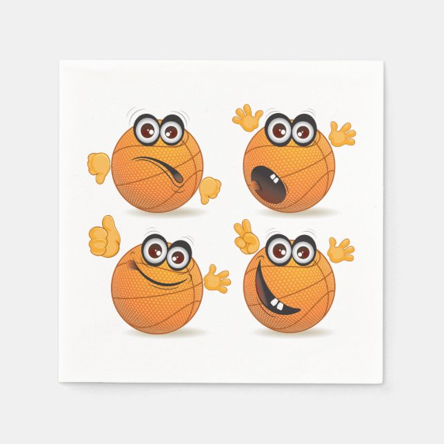 Pappra blöjor för basketboll pappersservett (Framsidan)
