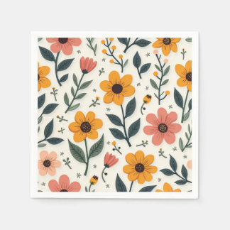 pappra blöjor för blommigt pappersservett