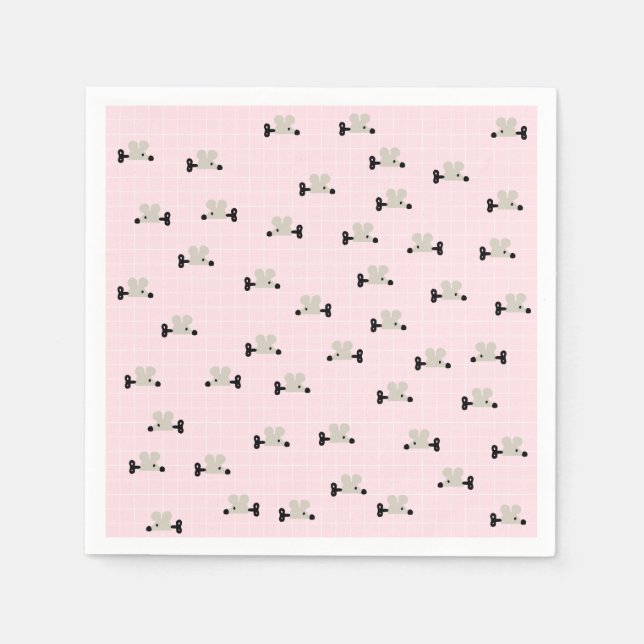 Pappra blöjor för Cute Mouse Leksak Pappersservett (Framsidan)