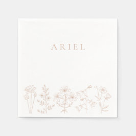 pappra blöjor för elegant i flick kalas blommigt pappersservett