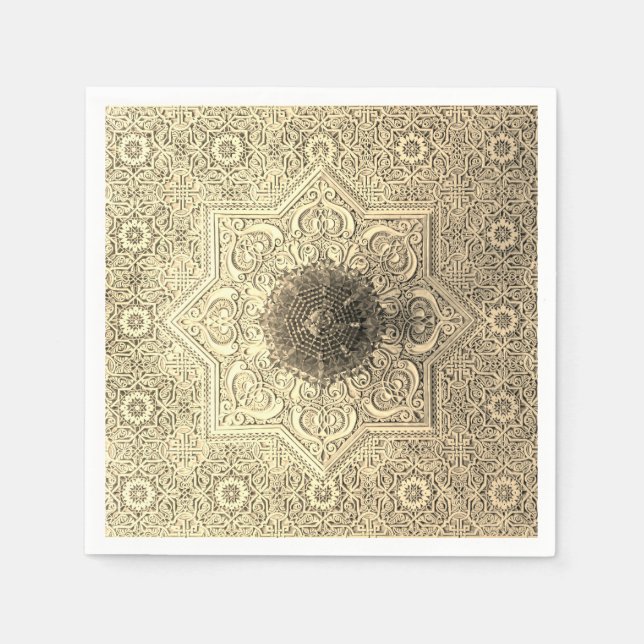 Pappra blöjor för elegant vid Snöre Mönster Pappersservett (Framsidan)