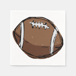 Pappra blöjor för fotboll i hand plockade pappersservett