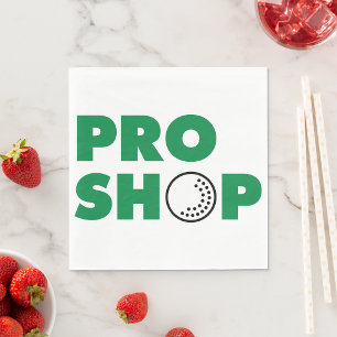 Pappra blöjor för Golf Pro Shop-signering Pappersservett