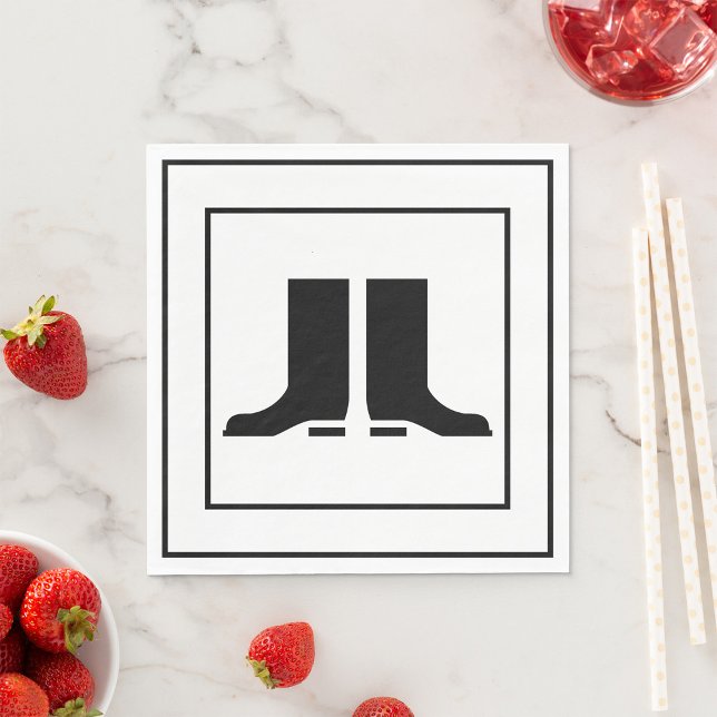 Pappra blöjor för Gumboot-signering Pappersservett (Skapare uppladdad)