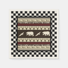 Pappra blöjor för höst skogen pappersservett