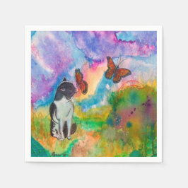 Pappra blöjor för katt och monarki pappersservett