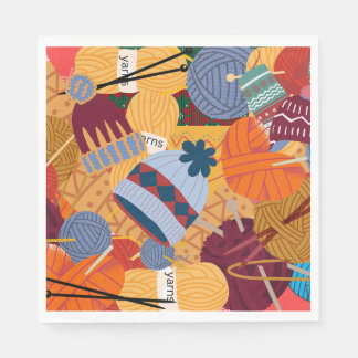 Pappra blöjor för Knitters Gift eller Party Pappersservett