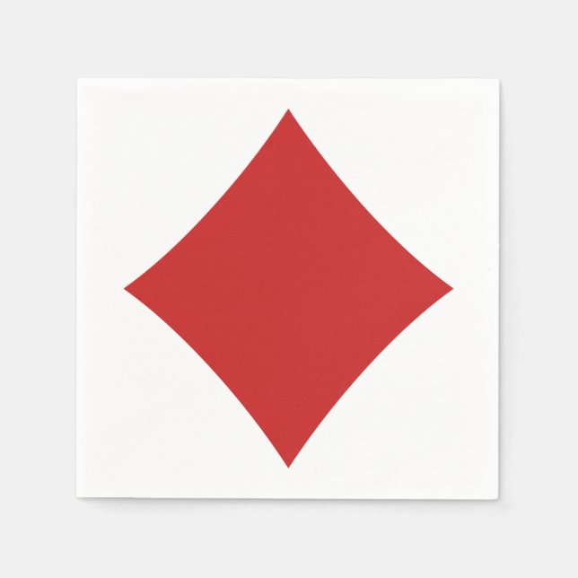 Pappra blöjor för kortspelare - Diamant Pappersservett (Framsidan)