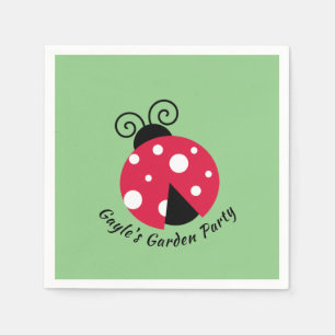 Pappra blöjor för Ladybug Design Pappersservett