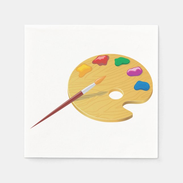 Pappra blöjor för målarpalett pappersservett (Framsidan)