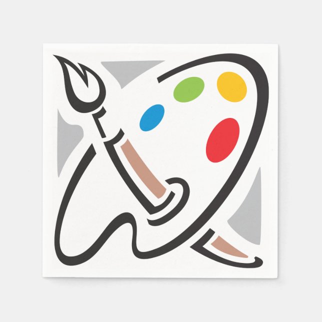 Pappra blöjor för målarpalett pappersservett (Framsidan)