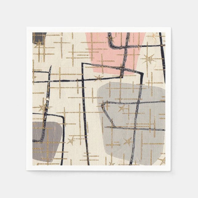 Pappra blöjor för modern Abstrakt i mitten av århu Pappersservett (Framsidan)